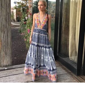 Rococo Sand Multicolor Patterned Maxi Dress